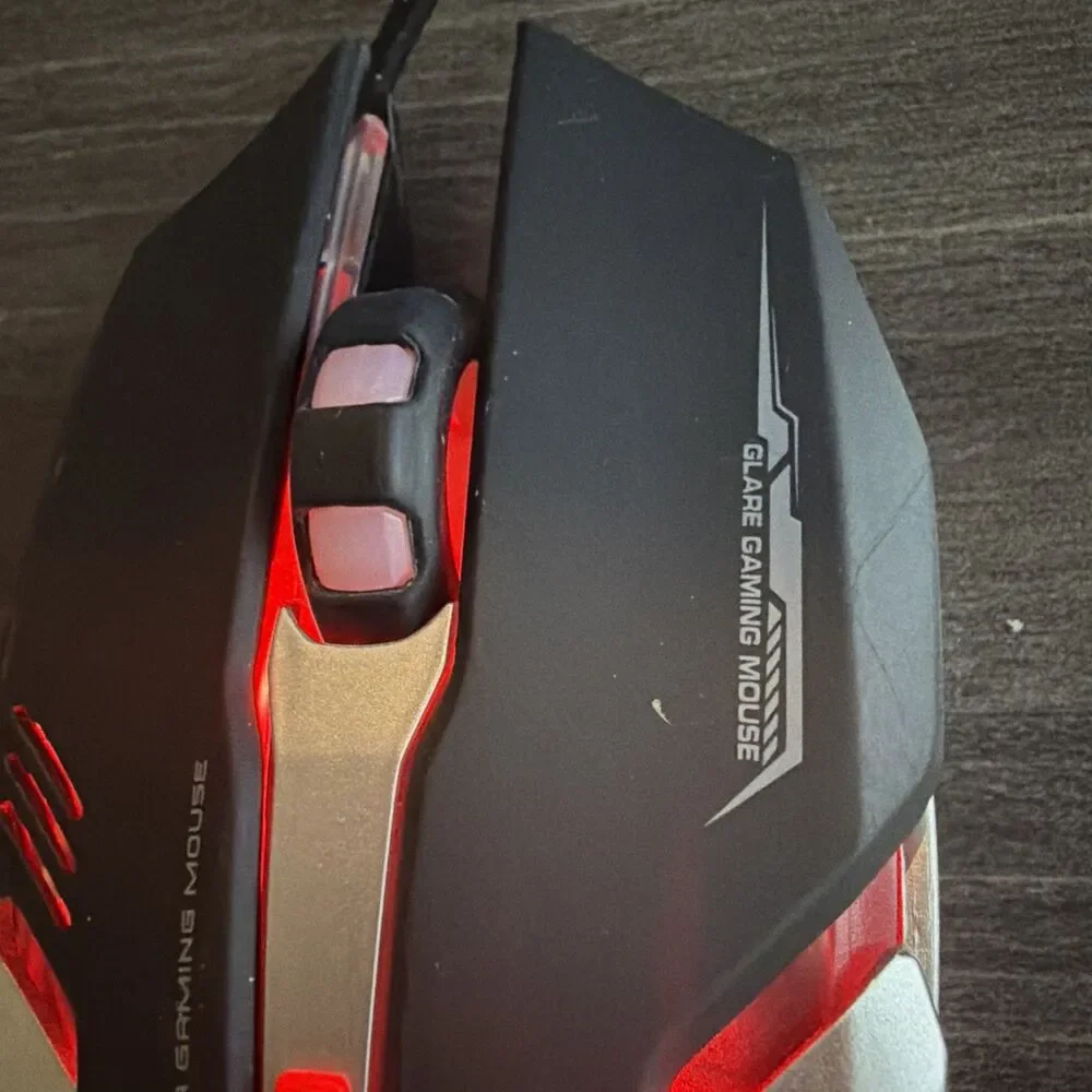 LENRUE V1 wired Gaming Mouse For Gamers or office and home Black